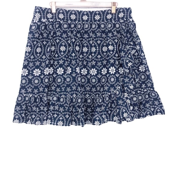 Kate Spade Shore Thing Eyelet Wrap Skirt Blue NWT - Picture 2 of 15
